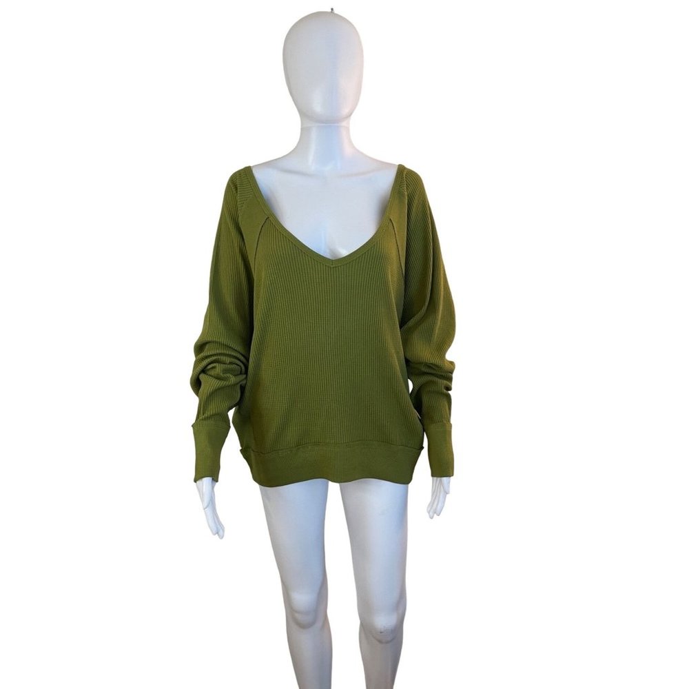 Free People Santa Clara Long Sleeve Thermal Top Small